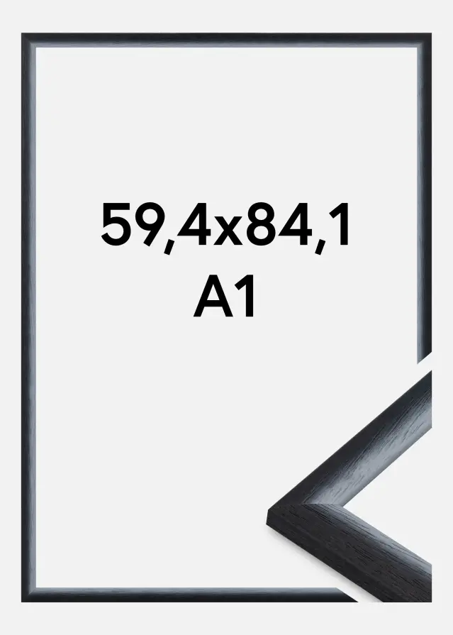Ram Cornwall Akrylglas Svart 59,4x84,1 cm (A1)