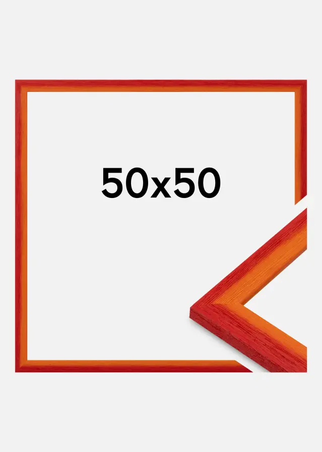 Ram Cornwall Akrylglas Röd 50x50 cm