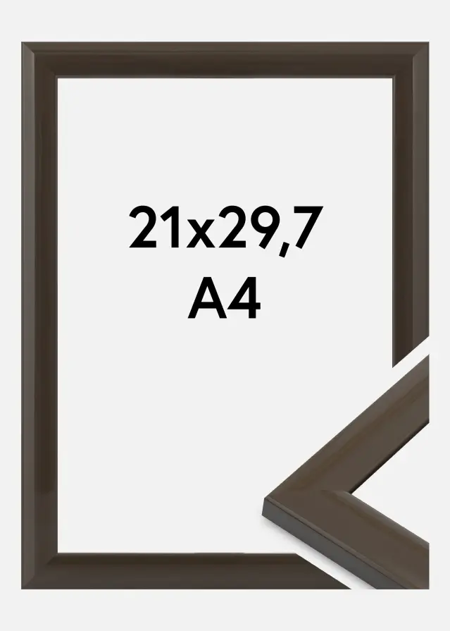 Ram Dorset Akrylglas Mörkgrå 21x29,7 cm (A4)