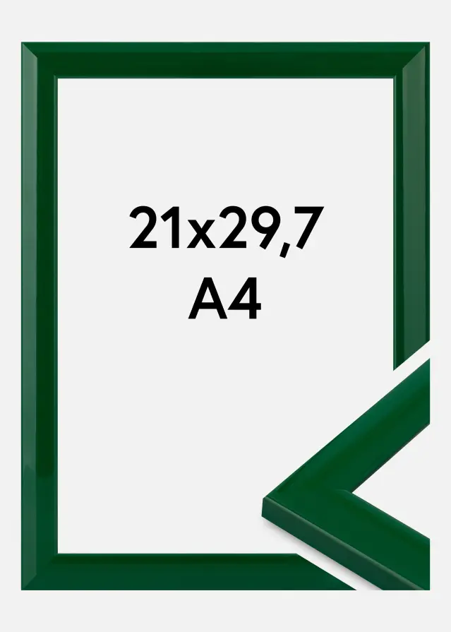 Ram Dorset Akrylglas Grön 21x29,7 cm (A4)