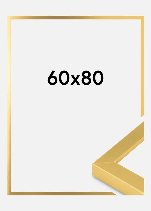 Tavelram Guld Bred 60 x 80 cm