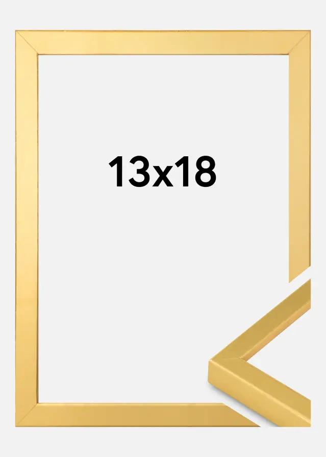 Tavelram Guld Smal 13 x 18 cm