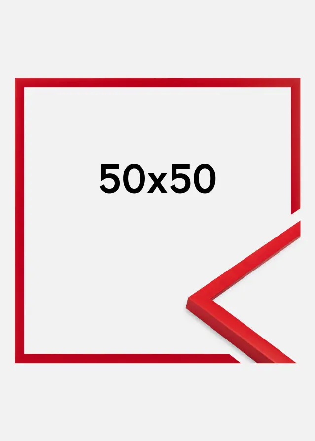 Ram Kent Akrylglas Röd 50x50 cm