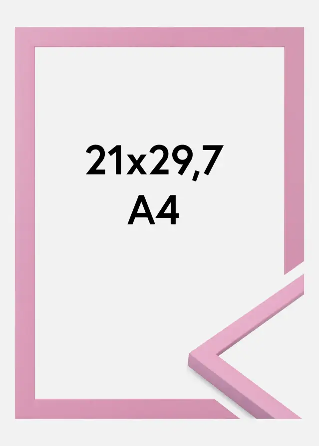 Ram Kent Akrylglas Rosa 21x29,7 cm (A4)