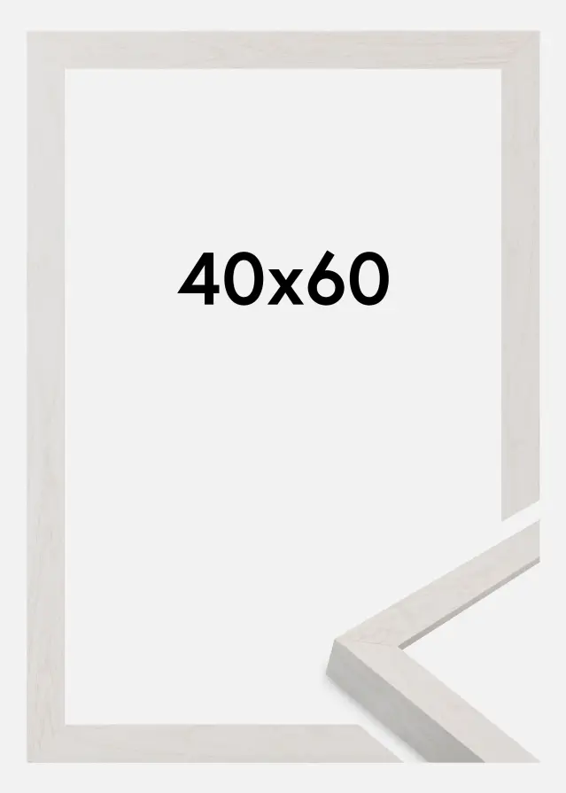 Ram Wells Akrylglas Vit 40x60 cm