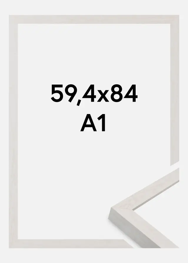 Ram Wells Akrylglas Vit 59,4x84,1 cm (A1)