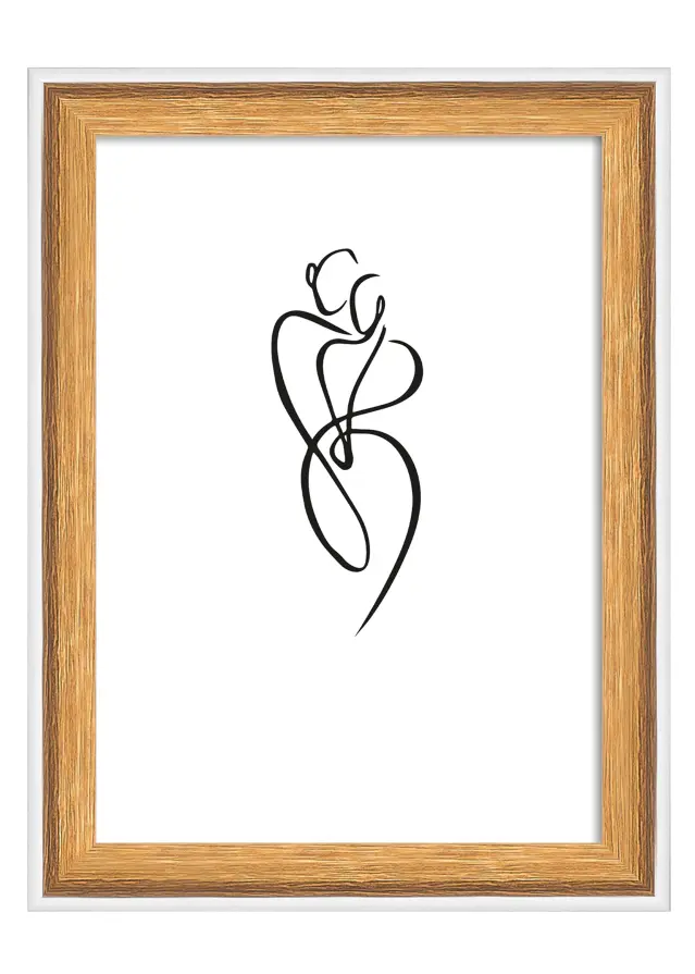 Ram Silhouette Valnöt 10x15 cm