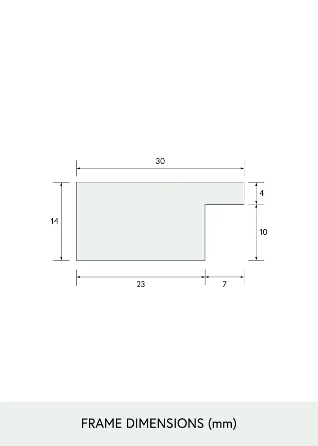 BGA Select Wide Akrylglas Svart 29,7x42 cm (A3)