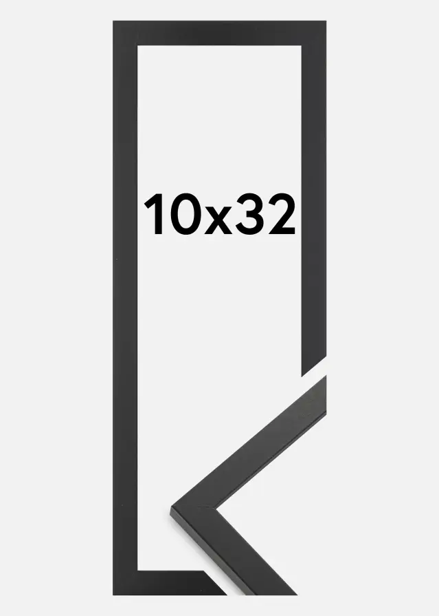 Ram Trendy Akrylglas Svart 10x32 cm