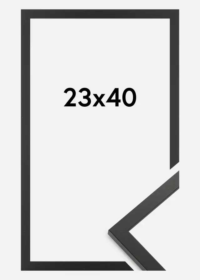 Ram Trendy Akrylglas Svart 23x40 cm