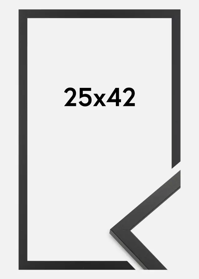 Ram Trendy Akrylglas Svart 25x42 cm