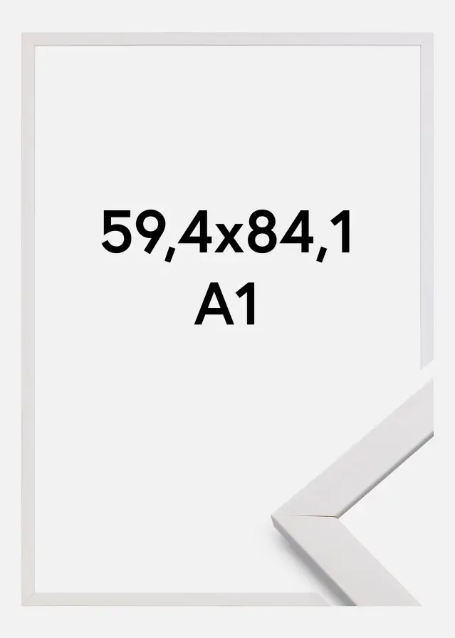 Ram Stilren Akrylglas Vit 59,4x84,1 cm (A1)