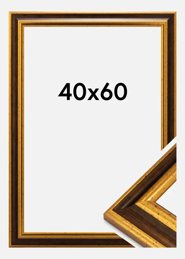 Ram Aberystwyth Akrylglas Guld 40x60 cm