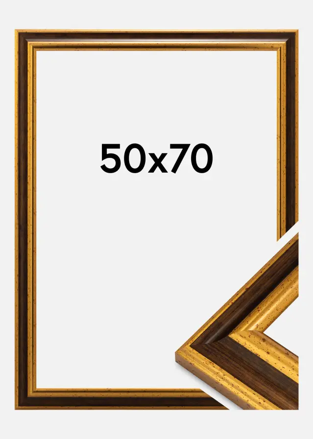 Ram Aberystwyth Akrylglas Guld 50x70 cm