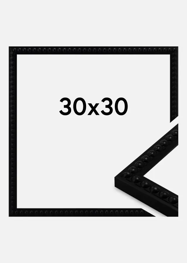 Ram Perla Akrylglas Svart 30x30 cm