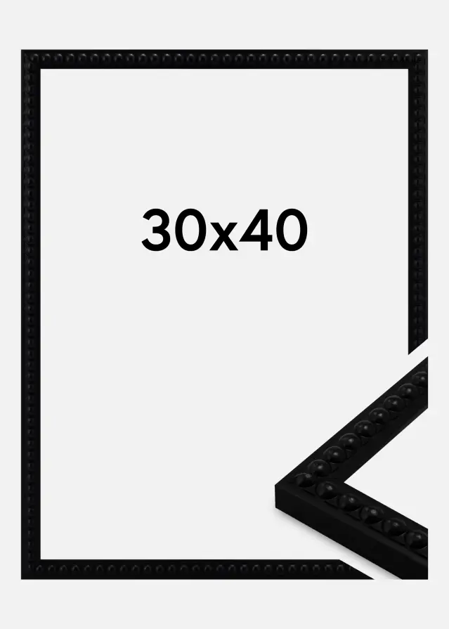 Ram Perla Akrylglas Svart 30x40 cm