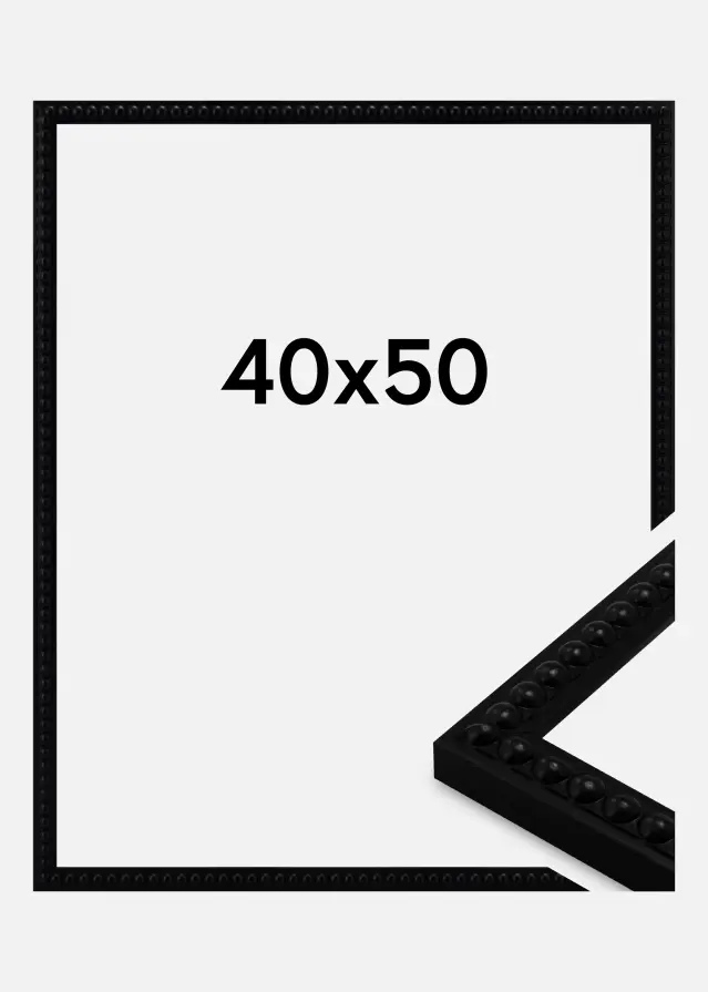 Ram Perla Akrylglas Black 40x50 cm