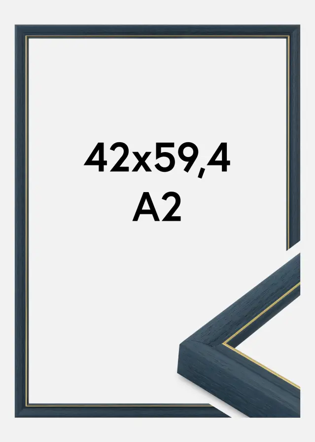 Ram Canterbury Akrylglas Blå 42x59,4 cm (A2)
