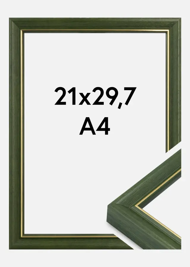 Ram Canterbury Akrylglas Grön 21x29,7 cm (A4)