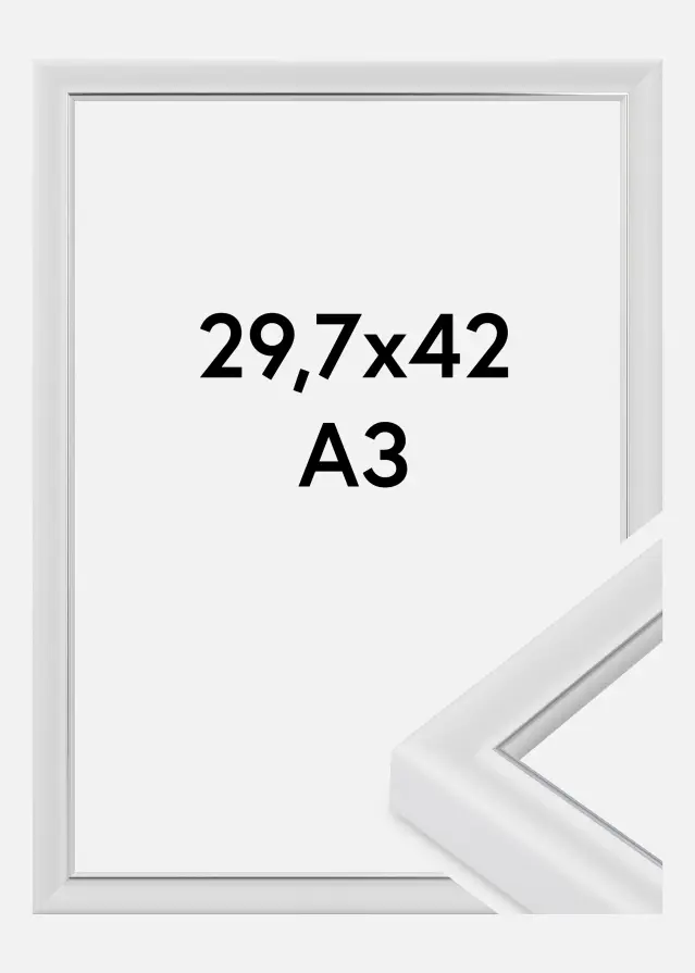 Ram Canterbury Akrylglas Vit 29,7x42 cm (A3)