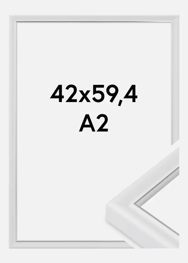 Ram Canterbury Akrylglas Vit 42x59,4 cm (A2)