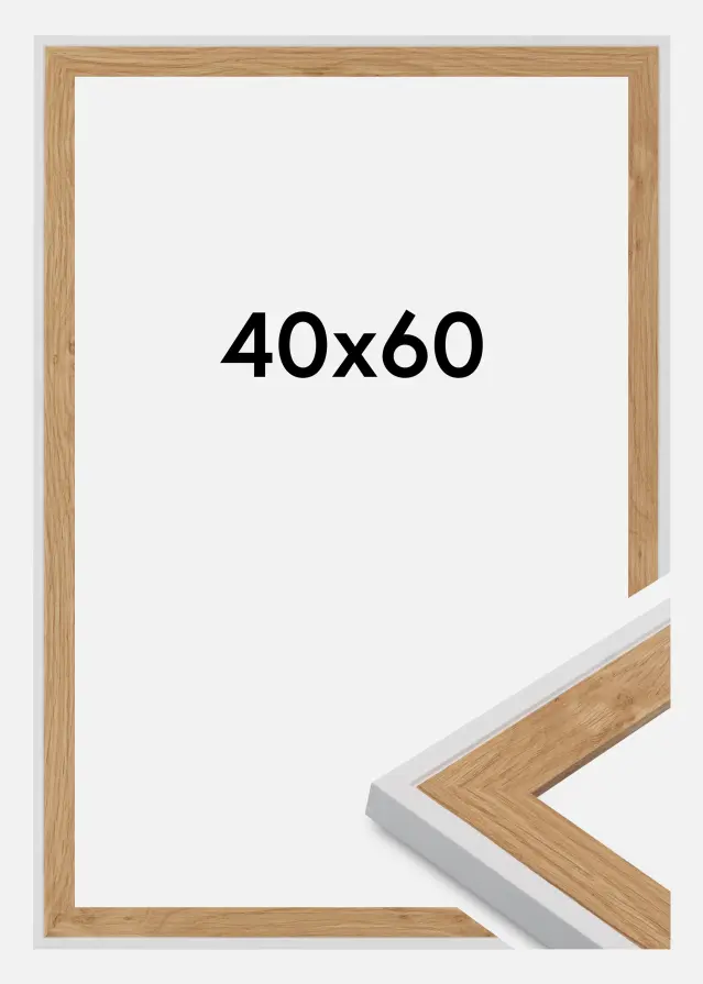 Ram Clearline Akrylglas Vit 40x60 cm