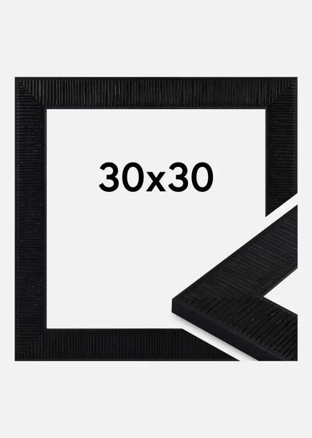 Ram Lund Akrylglas Svart 30x30 cm