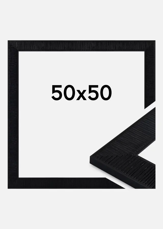 Ram Lund Akrylglas Svart 50x50 cm