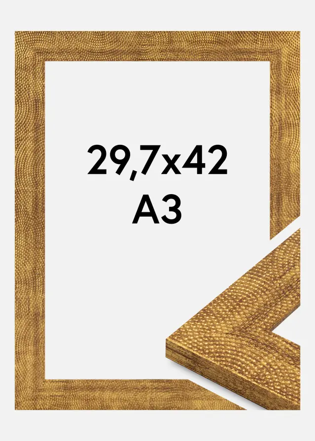 Ram Linea Akrylglas Guld 29.7x42 cm (A3)