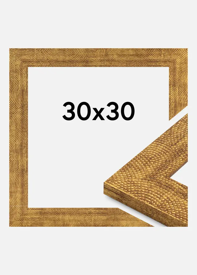 Ram Linea Akrylglas Guld 30x30 cm