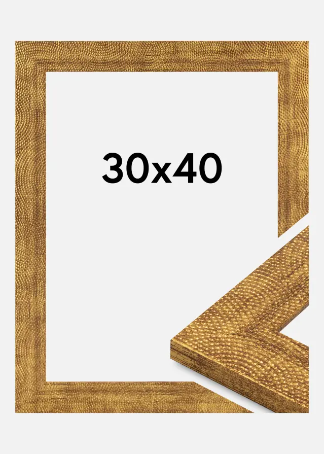 Ram Linea Akrylglas Guld 30x40 cm