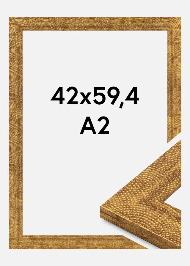 Ram Linea Akrylglas Guld 42x59.4 cm (A2)