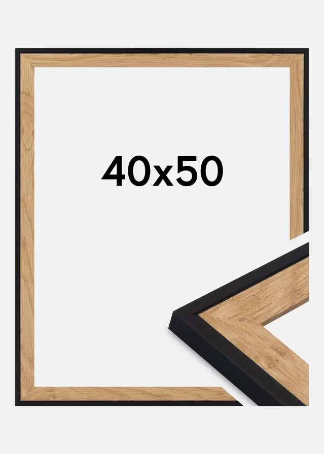 Ram Iris Akrylglas Svart 40x50 cm