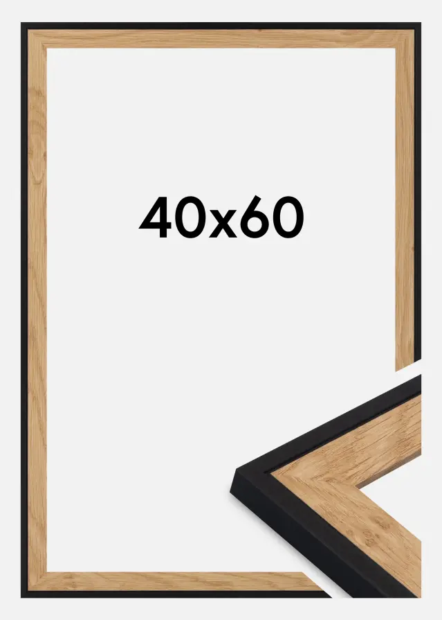 Ram Iris Akrylglas Svart 40x60 cm