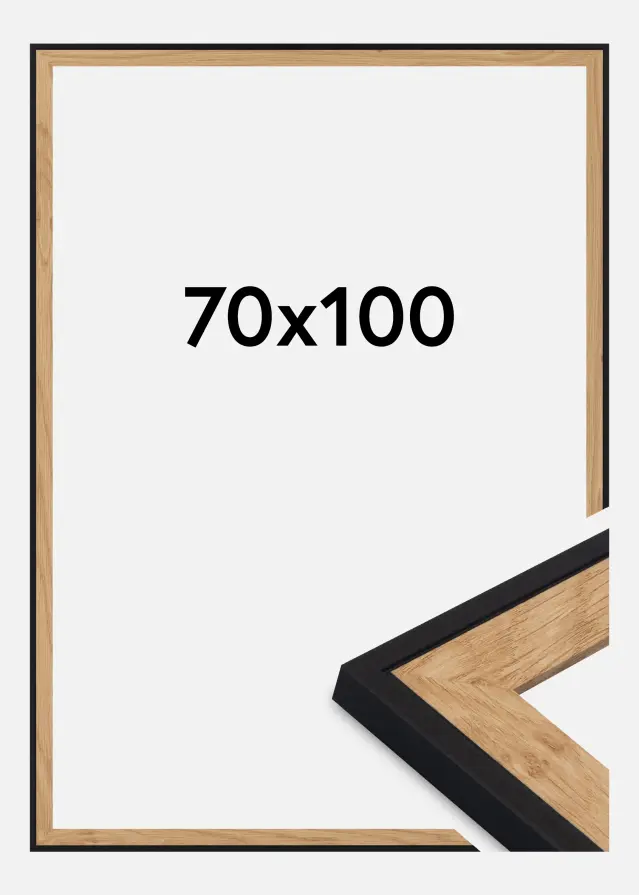 Ram Iris Akrylglas Svart 70x100 cm