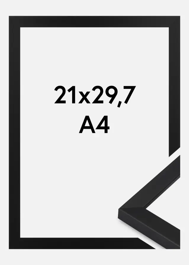 Ram Oban Akrylglas Svart 21x29,7 cm (A4)