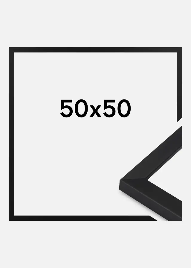 Ram Oban Akrylglas Svart 50x50 cm