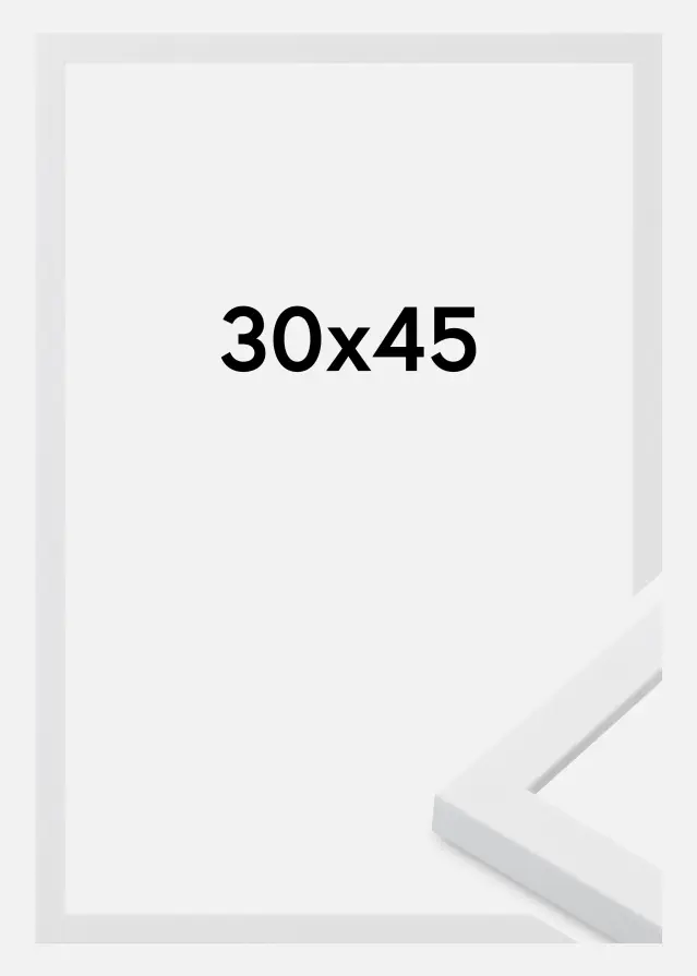 Ram Oban Akrylglas Vit 30x45 cm