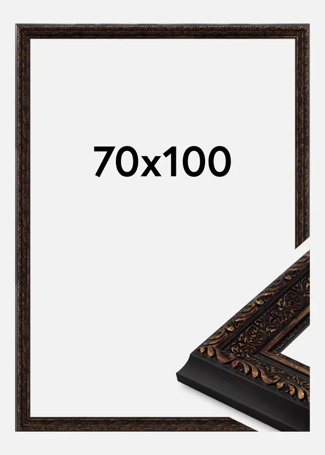 Ram Ornato Akrylglas Vintage Gold 70x100 cm