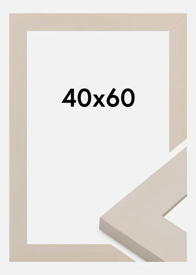 Ram Pembrokeshire Akrylglas Vit 40x60 cm