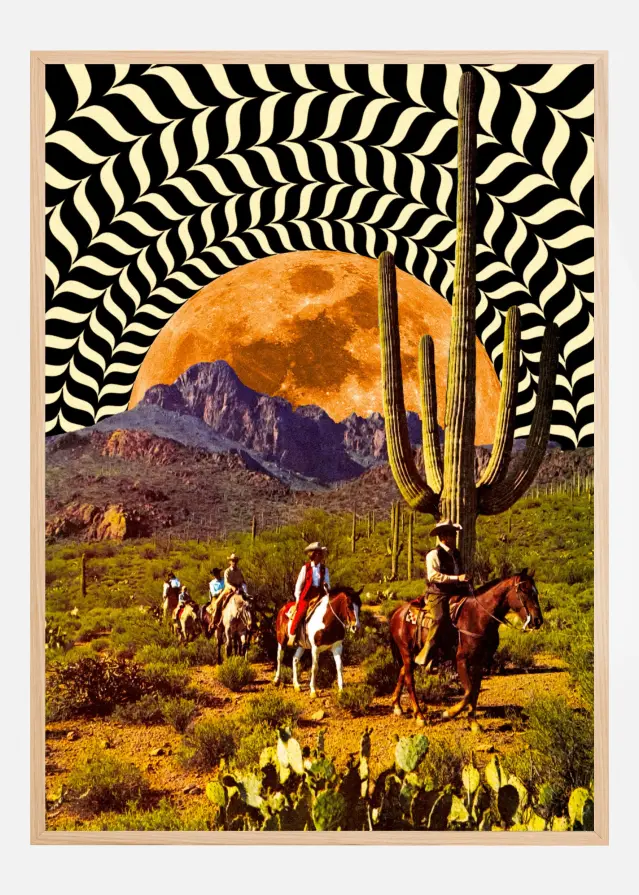 Illusionary Cowboys Poster