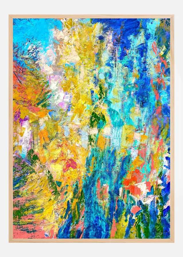 Vibrant Chaos Poster