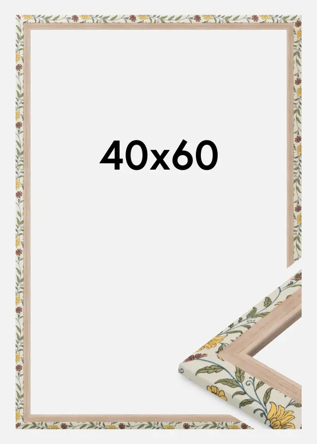 Ram Arco Akrylglas Blommig Ek 40x60 cm