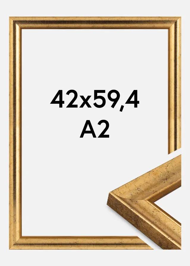 Ram Conca Akrylglas Guld 42x59.4 cm (A2)