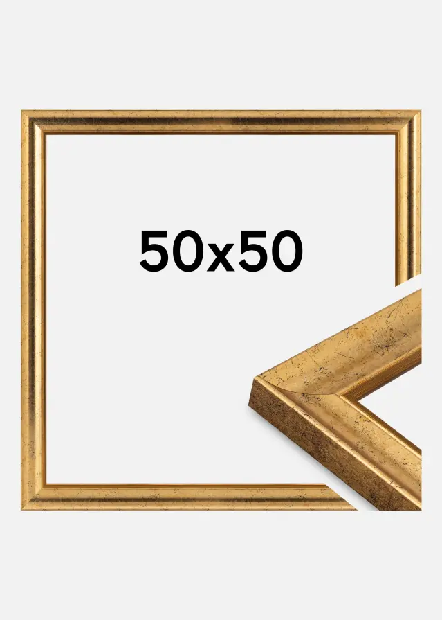 Ram Conca Akrylglas Guld 50x50 cm