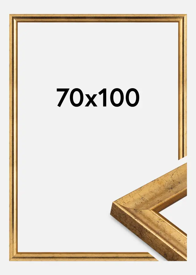 Ram Conca Akrylglas Guld 70x100 cm