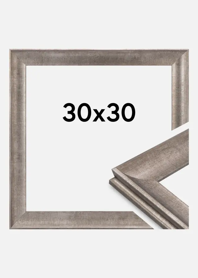 Ram Conca Akrylglas Silver 30x30 cm