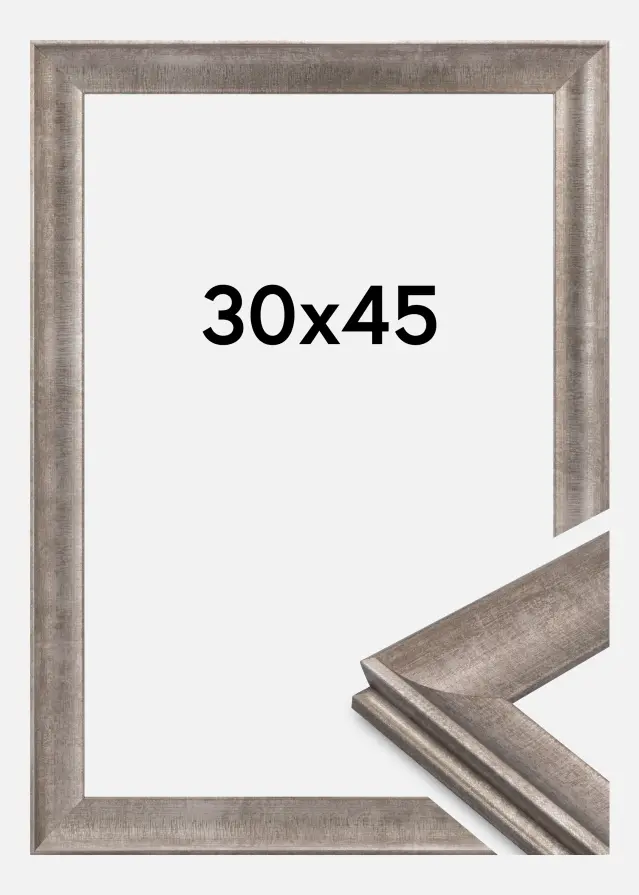 Ram Conca Akrylglas Silver 30x45 cm