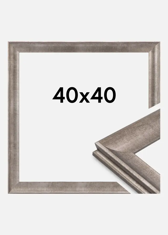 Ram Conca Akrylglas Silver 40x40 cm