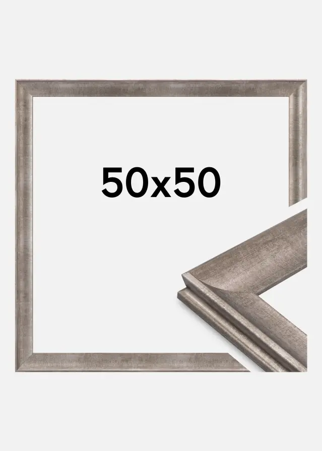 Ram Conca Akrylglas Silver 50x50 cm